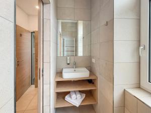 Koupelna v ubytování Hotel-Pension Fünfhaus