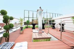 Un jardín fuera de Kopernikus Hotel Prag