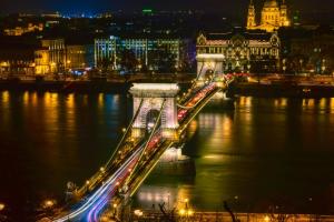 A general view of Budapest or a view of the city taken from a szállodákat