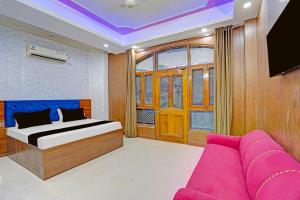 TV a/nebo společenská místnost v ubytování Hotel O Laresa
