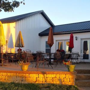 A patio or other outdoor area at The Destination B&B llc