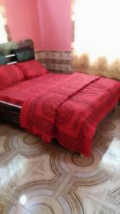 Ένα ή περισσότερα κρεβάτια σε δωμάτιο στο Shortlet Apartment Egbu Owerri Imo