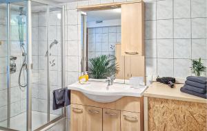 Koupelna v ubytování Ferienhaus S Tobiasa