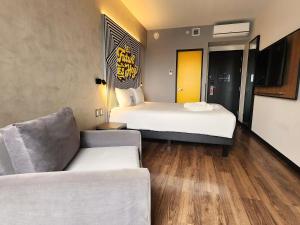 Postel nebo postele na pokoji v ubytování ibis styles Lima San Isidro