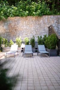 Vonkajšia záhrada v ubytovaní Hotel Laurin