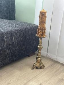 Postel nebo postele na pokoji v ubytování Erdgeschosswohnung mit separatem Eingang