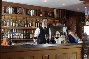 Lounge nebo bar v ubytování Hotel Alpino Plan