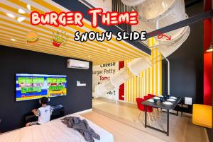 Χώρος καθιστικού στο Sunway Grid Loft Suite by Nest Home【Olympic Size Pool】