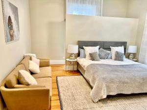 Posteľ alebo postele v izbe v ubytovaní Appartement de standing Biarritz