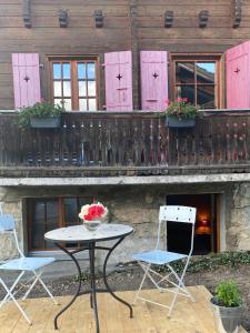 Balkón nebo terasa v ubytování La Chambre Du Bisse