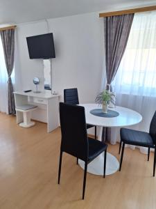 Televízia a/alebo spoločenská miestnosť v ubytovaní Apartments Kozjan