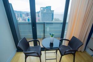 Balkón nebo terasa v ubytování Hotel Orbi City Apart Sea View