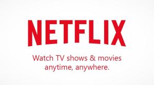 a sign with the words netflix watch tv shows and movies anytime anywhere at Sealuxe Residence in Nea Kalikratia