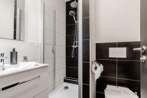 Koupelna v ubytování Hotel Montenegro