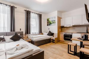 Postel nebo postele na pokoji v ubytování Hotel Montenegro