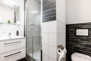 Koupelna v ubytování Hotel Montenegro