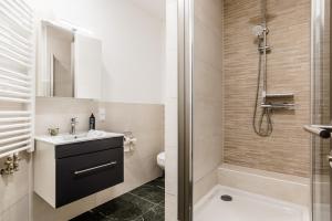 Koupelna v ubytování Hotel Montenegro