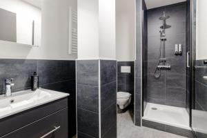 Koupelna v ubytování Hotel Montenegro