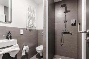 Koupelna v ubytování Hotel Montenegro
