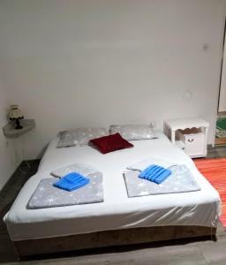 Voodi või voodid majutusasutuse Panonka apartman toas