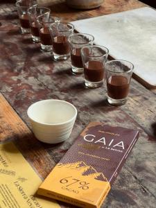 Nápoje v ubytování Finca La Selvita Chocolate experience
