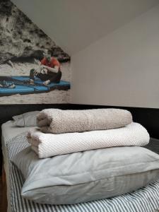 Posteľ alebo postele v izbe v ubytovaní Trafo Base Camp