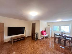 TV a/nebo společenská místnost v ubytování Emerald House