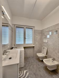 a bathroom with a sink and a toilet at 1Dest - Garda Flow in Riva del Garda