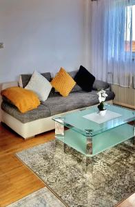 Posezení v ubytování 3-room apartment Linz