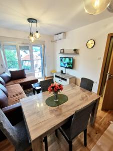 Μια τηλεόραση ή/και κέντρο ψυχαγωγίας στο Trajkovic One Bedroom Apartment