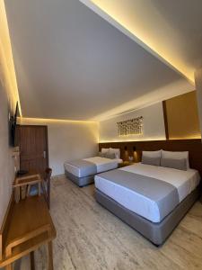 Posezení v ubytování Hotel Makkan Boca