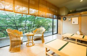 Istumisnurk majutusasutuses Kinugawa Onsen Sanraku