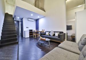 Χώρος καθιστικού στο JS Boutique Hotel