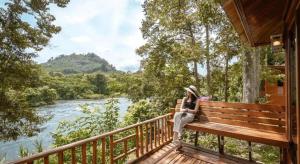 Landskap semula jadi dekat dengan resort