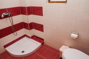 Koupelna v ubytování Hotel Pini
