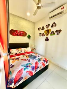 Postel nebo postele na pokoji v ubytování Legoland -Happy Starlight Suite-2B2R, 8pax -lakeview