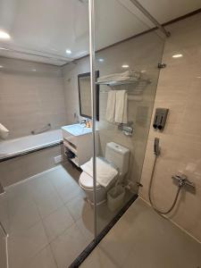 Koupelna v ubytování Hub Hotel Kaohsiung Cisian Branch