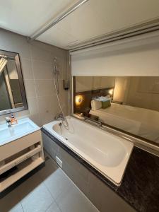 Koupelna v ubytování Hub Hotel Kaohsiung Cisian Branch