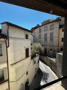 a view from the balcony of a building at Nido di Gufi in Todi