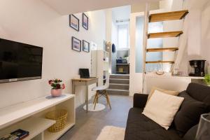 TV a/nebo společenská místnost v ubytování Rooms N&M