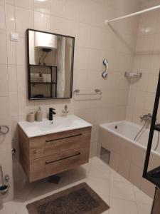 Kúpeľňa v ubytovaní Deep blue apartment