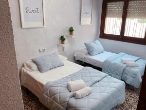 Katil atau katil-katil dalam bilik di Quiet coast