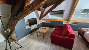 TV/trung tâm giải trí tại LE CHÂTEAU GRANDCLEMENT à Villeurbanne aux portes de Lyon, l'écrin insoupçonné