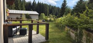 Zahrada ubytování apartmány Špacír