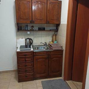 Kuchyň nebo kuchyňský kout v ubytování Apartman Tristan