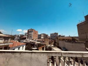 a view of a city skyline with buildings at Alpha apartment 21 in Serres