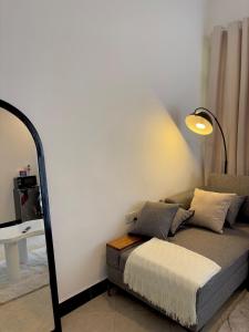 Posezení v ubytování One bedroom apartment in Moshi town