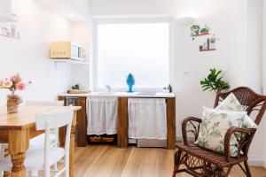 Kuchyň nebo kuchyňský kout v ubytování La casetta dei Sogni