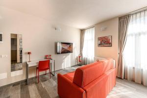 TV a/nebo společenská místnost v ubytování Residenza Cavour - Appartamento A