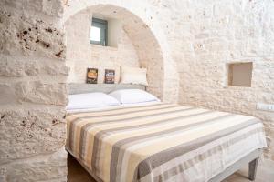 A bed or beds in a room at Charming Trulli